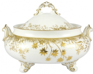 Royal Crown Derby Arboretum Covered Vegetable Dish